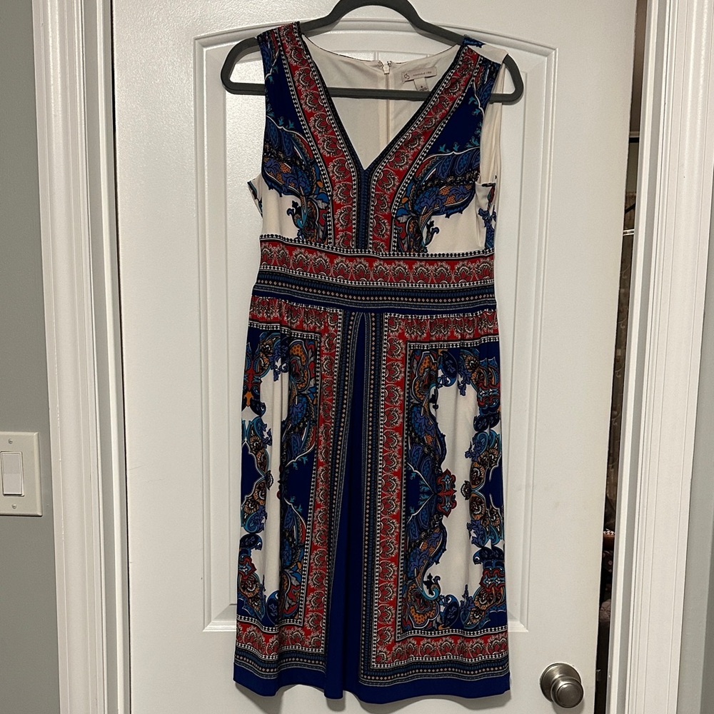 Elegant Multicolor Sleeveless Dress